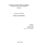 Referāts 'Eiropas cilvēktiesības', 1.