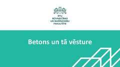 Prezentācija 'Betons un tā vēsture', 1.