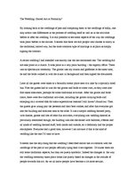 Eseja 'The Wedding - Sacred Act or Formality', 1.