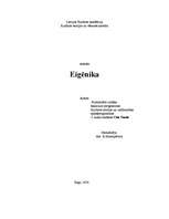 Referāts 'Eigēnika - mācība par ģenētiskā mantojuma uzlabošanu', 1.