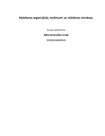 Konspekts 'Ražošanas organizācija. Ieņēmumi un ražošanas izmaksas', 1.