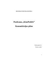 Paraugs 'Pasākuma komunikācijas plāns', 1.
