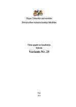 Paraugs 'Ūdensapgāde un kanalizācija', 1.