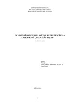 Diplomdarbs 'IX Dziesmu svētku reprezentācija laikrakstā "Jaunākās Ziņas"', 1.