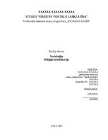 Referāts 'Reliģiju klasifikācija', 1.