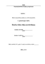 Konspekts 'Darba vides riska novērtēšana', 1.