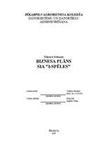 Biznesa plāns 'Biznesa plāns SIA "i-Spēles"', 1.