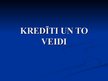 Prezentācija 'Kredīti un to veidi', 1.