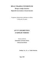 Konspekts 'ASV un Lielbritānija starpkaru periodā', 1.