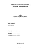 Referāts 'Laiks', 1.