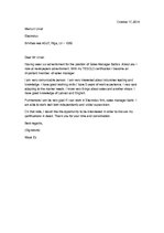 Paraugs 'Letter of Motivation', 1.