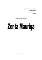 Referāts 'Zenta Mauriņa', 1.