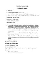 Konspekts 'Pēdējais zvans', 1.