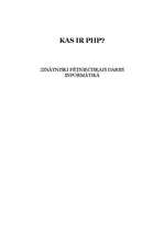 Konspekts 'Kas ir PHP?', 1.