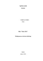 Referāts 'SIA "Park SPA"', 1.