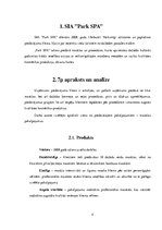 Referāts 'SIA "Park SPA"', 4.