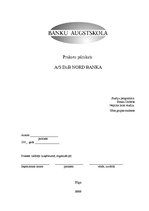 Prakses atskaite 'Prakses pārskats. AS "DnB Nord Banka"', 1.