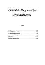Referāts 'Cietušā tiesību garantijas kriminālprocesā', 1.