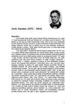 Konspekts 'Juris Alunāns', 1.