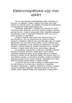 Eseja 'Elektromagnētiskie viļņi man apkārt', 1.