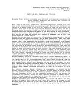 Eseja 'Latvia in EU', 1.