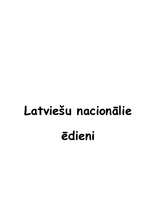 Konspekts 'Latviešu nacionālie ēdieni', 1.