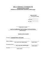 Diplomdarbs 'Mazā uzņēmuma ekonomika un plānošana', 1.