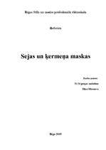 Konspekts 'Sejas maskas', 1.