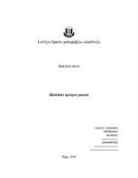 Referāts 'Klīniskās aprūpes pamati', 1.