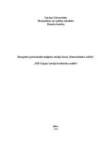 Konspekts 'SEB grupas Latvijā kredītriska vadība', 1.