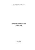 Konspekts 'Valsts varas atsvešināšanās', 1.