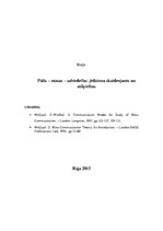 Eseja 'Pūlis, masas, sabiedrība - jēdzienu skaidrojums un atšķirības', 1.