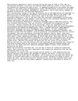 Eseja 'The Scientific Revolution', 1.