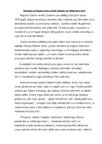 Eseja 'Recenzija par Regīnas Ezeras noveli "Dziesma par pēdējo jūras govi"', 1.