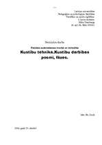 Referāts 'Kustību tehnika. Kustību darbības posmi, fāzes', 1.