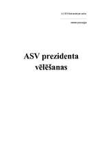 Referāts 'ASV prezidenta vēlēšanas', 1.