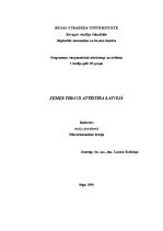 Referāts 'Zemes tirgus attīstība Latvijā', 1.