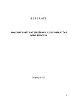 Referāts 'Administratīvā atbildība un administratīvā soda process', 1.