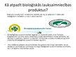 Prezentācija 'Bioloģiskā lauksaimniecība', 5.