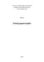 Referāts 'Grieķu jogurtu izpēte', 1.