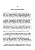 Referāts 'How has the internet impacted human society?', 2.