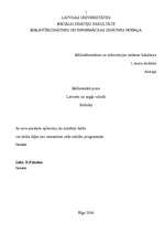 Referāts 'Bibliotekārā prese latviešu un angļu valodā', 1.