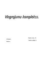 Konspekts 'Vingrojumu komplekss', 1.
