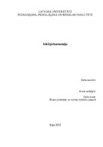 Eseja 'Iekšējā harmonija', 1.