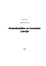 Referāts 'Nodarbinātība un bezdarbs Latvijā', 1.