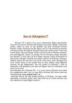 Referāts 'Kleopatra VII', 3.