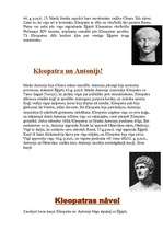 Referāts 'Kleopatra VII', 5.