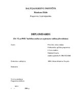 Diplomdarbs 'Анализ деятельности ООО "Z un PML” и совершенствование управления предприятием', 1.