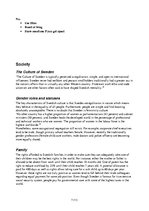 Konspekts 'Sweden Cultural Characteristics', 7.