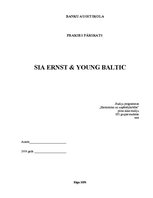 Prakses atskaite 'SIA "Ernst & YToung Baltic"', 1.